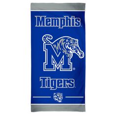 Пляжное полотенце Spectra с основным логотипом WinCraft Memphis Tigers 30 x 60 дюймов Unbranded