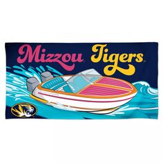 Пляжное полотенце WinCraft Missouri Tigers 30 x 60 дюймов Lake Vibes Speedboat Unbranded