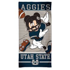 WinCraft Utah State Aggies Пляжное полотенце Disney Spectra 30 x 60 дюймов Unbranded