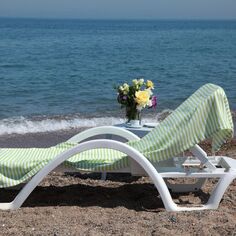 Linum Текстиль для дома Турецкий хлопок Веселье на солнце Набор пляжных полотенец Pestemal из 2 шт.
