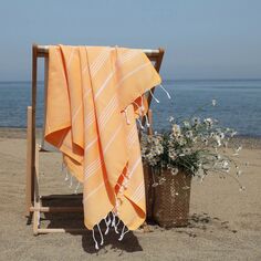 Linum Домашний текстиль, турецкий хлопок, набор пляжных полотенец Lucky Pestemal, 2 шт.