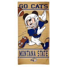 Пляжное полотенце WinCraft Montana State Bobcats 30 x 60 дюймов Team Disney Spectra Unbranded