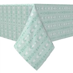 Прямоугольная скатерть, 100 % хлопок, 60x104 дюйма, зеленый однотонный дизайн. Fabric Textile Products