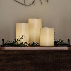 Беспламенные светодиодные свечи Lavish Home, набор из 4 предметов