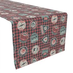 Настольная дорожка, 100 % полиэстер, плед Mountain Explorer 14x108 дюймов. Fabric Textile Products