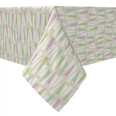 Прямоугольная скатерть, 100% хлопок, гео-треугольники Fabric Textile Products