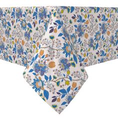 Прямоугольная скатерть, 100% хлопок, цветы с рисунком пейсли Fabric Textile Products