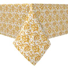 Прямоугольная скатерть, 100% Хлопок, Золотой Дамасц Fabric Textile Products