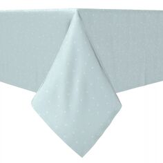 Прямоугольная скатерть, 100 % хлопок, цвет морской волны в горошек Fabric Textile Products