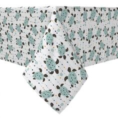 Прямоугольная скатерть, 100% хлопок, с рисунком морских черепах Fabric Textile Products