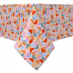 Прямоугольная скатерть, 100% хлопок, винтажный стиль. Fabric Textile Products