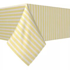 Прямоугольная скатерть, 100 % хлопок, 60х104 дюйма, в полоску лимонада. Fabric Textile Products
