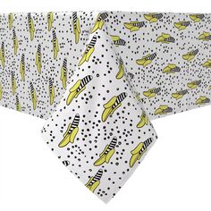 Прямоугольная скатерть, 100% хлопок, современный банан Fabric Textile Products