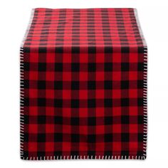 14 x 72 дюйма в красно-черную рождественскую клетку «Баффало» с дорожкой для вышивания Contemporary Home Living