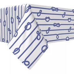 Прямоугольная скатерть, 100 % хлопок, 60x120 дюймов, вертикальная полоска из веревочного узла. Fabric Textile Products