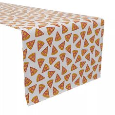 Дорожка для стола, 100 % хлопок, 16x72 дюйма, Pizza Party. Fabric Textile Products