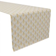 Дорожка для стола, 100 % хлопок, 16x72 дюйма, фон в стиле ар-деко. Fabric Textile Products