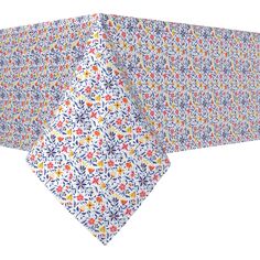 Прямоугольная скатерть, 100% полиэстер, 60x104 дюйма, Retro Garden. Fabric Textile Products