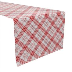 Дорожка для стола, 100 % хлопок, 16x72 дюйма, клетка 10 Fabric Textile Products