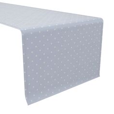 Дорожка для стола, 100 % хлопок, 16x108 дюймов, Mini Dots Blue Fabric Textile Products