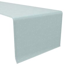 Дорожка для стола, 100 % хлопок, 16x72 дюйма, голубой горошек Fabric Textile Products