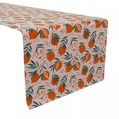 Дорожка для стола, 100 % хлопок, 16x90 дюймов, гранатовые деревья. Fabric Textile Products