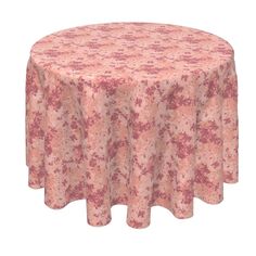 Круглая скатерть, 100% полиэстер, круглая 90 дюймов, текстура розового мрамора Fabric Textile Products
