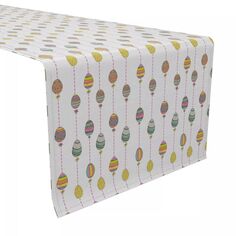 Дорожка для стола, 100 % хлопок, 16x108 дюймов, полоска в виде пасхального яйца Fabric Textile Products