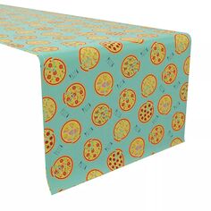 Дорожка для стола, 100% хлопок, 16x108 дюймов, дизайн для пиццы и пирога. Fabric Textile Products