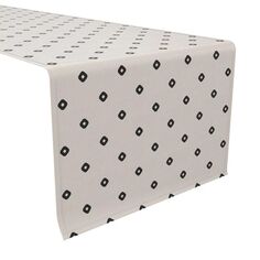 Дорожка для стола, 100 % хлопок, 16x108 дюймов, повторяющийся точечный рисунок. Fabric Textile Products