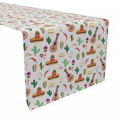 Дорожка для стола, 100 % хлопок, 16x90 дюймов, празднование Синко Де Майо Fabric Textile Products