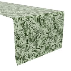 Настольная дорожка, 100 % хлопок, 16x90 дюймов, листья джунглей. Fabric Textile Products