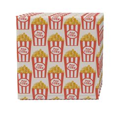 Набор салфеток из 4 шт., 100 % хлопок, 20x20 дюймов Cinema Popcorn Fabric Textile Products