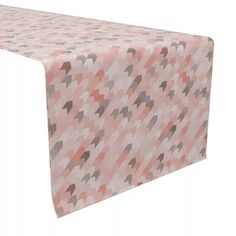 Дорожка для стола, 100 % хлопок, 16x108 дюймов, Pink Arrow Abstract Fabric Textile Products