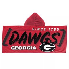 Пляжное полотенце с капюшоном The Northwest Group Georgia Bulldogs Unbranded