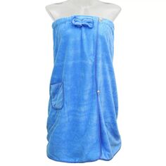 Банное полотенце для женщин, регулируемый банный халат с карманом для душа, бежевый Unique Bargains