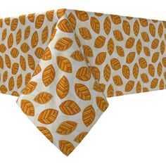 Прямоугольная скатерть, 100 % хлопок, 60x84 дюйма, оранжевые осенние листья. Fabric Textile Products