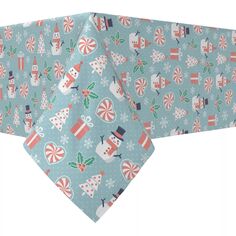 Прямоугольная скатерть, 100 % хлопок, 52x120 дюймов, Merry Holiday Designs Fabric Textile Products