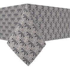 Прямоугольная скатерть, 100 % хлопок, 52х84 дюйма, спиральные цветы и листья. Fabric Textile Products