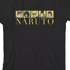 Классическая золотая футболка с рисунком Наруто для мальчиков 8–20 лет Licensed Character