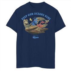 Синяя футболка с рисунком Disney/Pixar для мальчиков 8–20 лет «В поисках Немо». Disney / Pixar