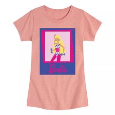 Фитнес-футболка Барби для девочек 7–16 лет Licensed Character, розовый