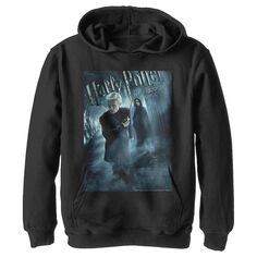 Пуловер с капюшоном и графическим рисунком «Гарри Поттер» для мальчиков 8–20 лет, «Принц-полукровка Драко и Снейп» Harry Potter