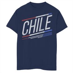 Футболка с косыми полосками и логотипом Gonzales Чили для мальчиков Licensed Character