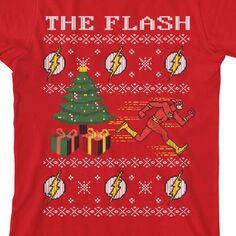Футболка The Flash с рождественским рисунком для мальчиков 8–20 лет Licensed Character