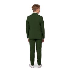 Комплект OppoSuits Glorious Green из однотонной куртки, брюк и галстука для мальчиков 10–16 лет OppoSuits
