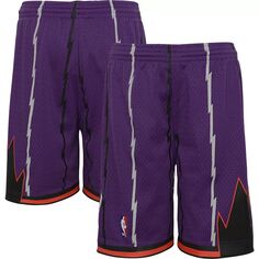 Молодежные шорты Mitchell &amp; Ness Purple Toronto Raptors 1998-99 гг. из твердой древесины Classics Swingman Unbranded