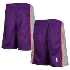 Молодежные шорты Mitchell &amp; Ness Purple Phoenix Suns 1991–92 из твердой древесины Classics Swingman Unbranded