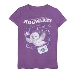 Футболка с рисунком совы «Гарри Поттер» для девочек 7–16 лет «В ожидании моего письма из Хогвартса» Harry Potter