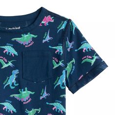 Адаптивная футболка с карманом динозавра Jumping Beans для мальчиков 4–12 лет Jumping Beans